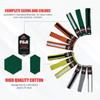 FUJI Kids Brazilian Jiu Jitsu Belt with Rank Bar, BJJ Belt for Children, Green, Size A4 view 2