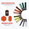 FUJI Kids Brazilian Jiu Jitsu Belt with Rank Bar, BJJ Belt for Children, Orange, Size A4 view 2