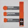 FUJI Kids Brazilian Jiu Jitsu Belt with Rank Bar, BJJ Belt for Children, Orange, Size A4 view 3