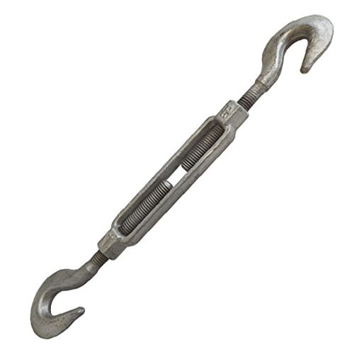 5/8 x 12" Turnbuckle Hook Hook Galvanized Steel 2250 LBS Marine Boat Shade Sail