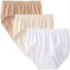 Bali Women's 3 Pack Comfort Revolution Brief Panty, White/Nude/Light Beige, 8/9 view 1