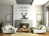 Deer Head Silhouette Buck Hunting Vinyl Wall Decal Sticker Art, Home Decor, Mural view 4