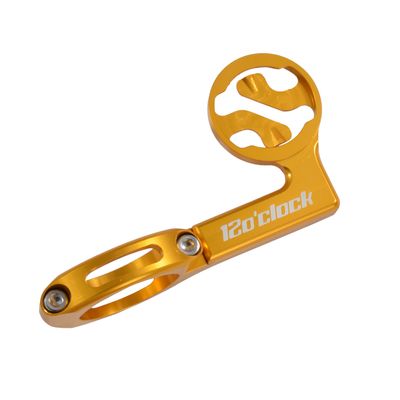 12o'clock Garmin Holder, Gold, Slide Adjustable Stay, Diameter 1.2 inches (31.8 mm)