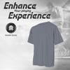 Vizari Youth Athletic Crewneck T-Shirt  Quick-Dry Tees for Gym, Running, Soccer, Basketball, & All Sports (Pack of 1, 3 & 5) Graphite view 3
