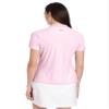 Greg Norman Collection Women's Protek Micro Pique Polo Shirt, Panther, 3X-Large view 2