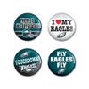 NFL Philadelphia Eagles Round Button (4 Pack), 1 1/4" view 1