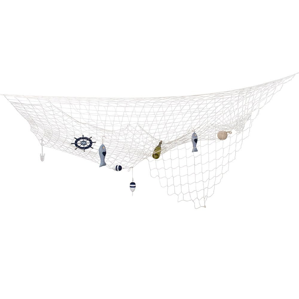Boland 44351 - Fishing Net Decorative, 300 x 300 cm, White