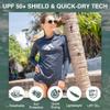 Kanu Surf Women's Keri Long-Sleeve UPF 50+ Rashguard, Slate Grey, X-Large view 2