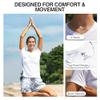 Kanu Surf Women's UPF 50+ Short Sleeved Active Swim Shirt Rashguard & Workout Top, White/Grey, Medium view 3