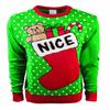 Forum Novelties Adult Stocking Ugly Christmas Sweater, Nice, Large view 2