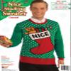Forum Novelties Adult Stocking Ugly Christmas Sweater, Nice, Large view 3