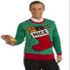 Forum Novelties Adult Extra Large Nice Stocking Ugly Christmas Sweater, Multi, X-Large view 1