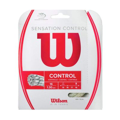 Wilson Sensation Control 16 Tennis String - Set, White