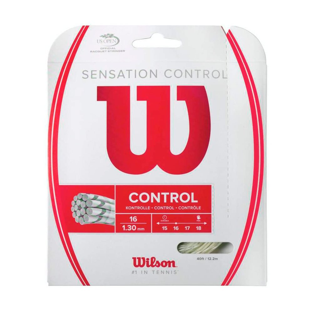 Wilson Sensation Control 16 Tennis String - Set, White