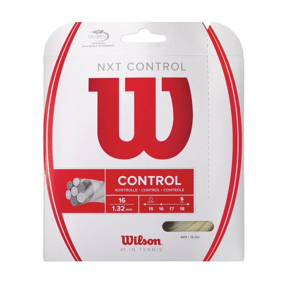 Wilson NXT Control 16 Tennis String - Set, White