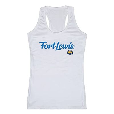 Fort Lewis College Skyhawks Wowomens Script Tank Top - White, X-Large