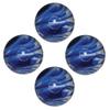 BuyBocceBalls - EPCO Candlepin Bowling Balls - Marbleized - Blue & White (4 1/2 inch- 2lbs. 6oz.) - 4 Balls - Made in USA view 1