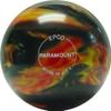 BuyBocceBalls - EPCO Candlepin Bowling Balls - Marbleized - Black, Red & Yellow (4 1/2 inch- 2lbs. 5oz.) - Single - Made in USA view 1