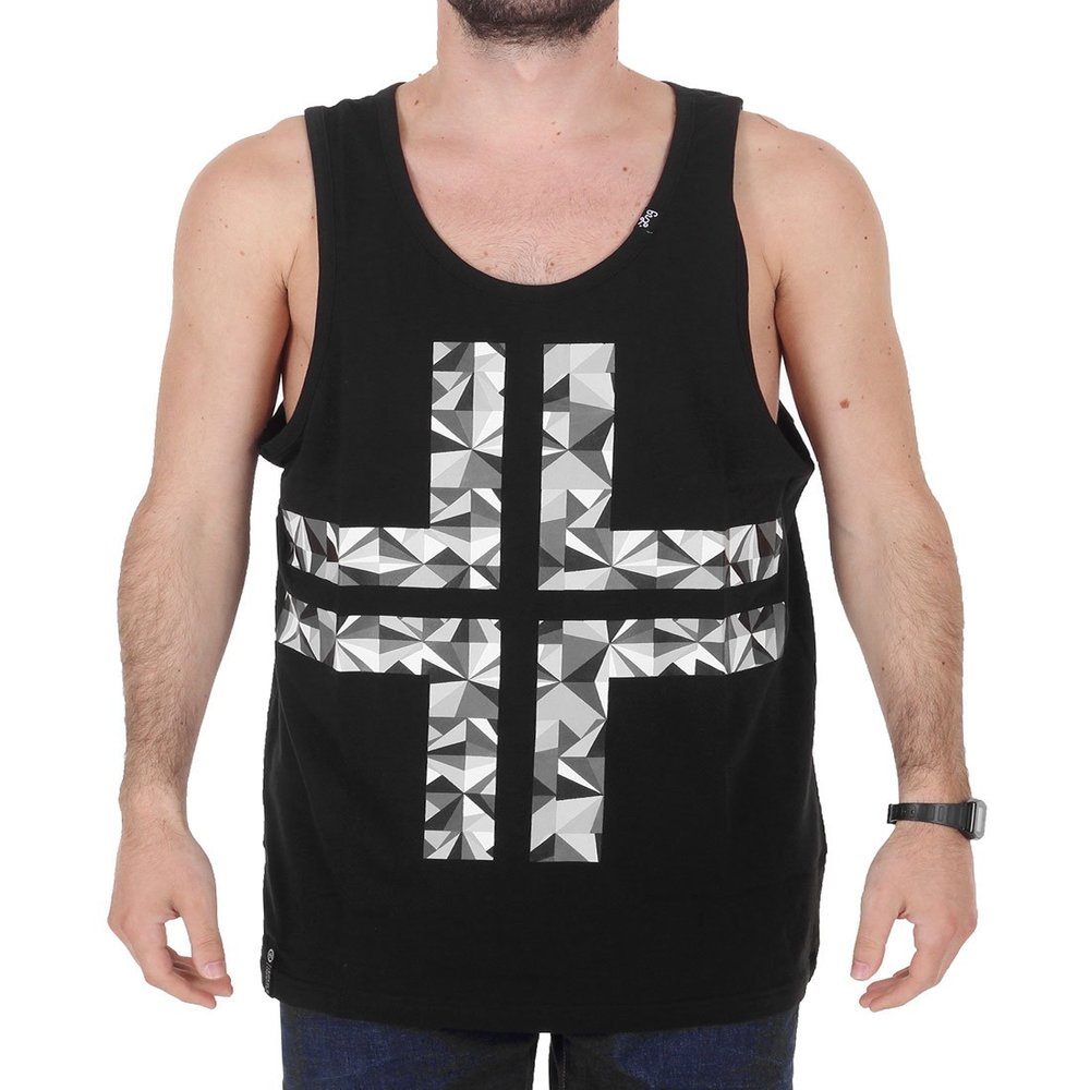 LRG Men's More Forward Than Future Tank Top, Black, 2XL