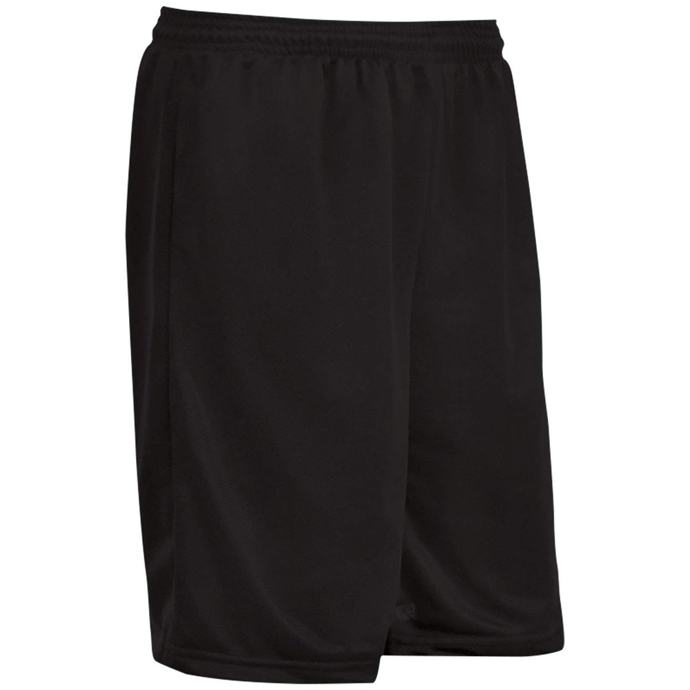 Champro Boss 7" Inseam Polyester Short, Adult X-Large, Black