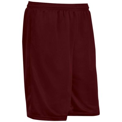 Champro Boss 7" Inseam Polyester Short, Adult Large, Maroon