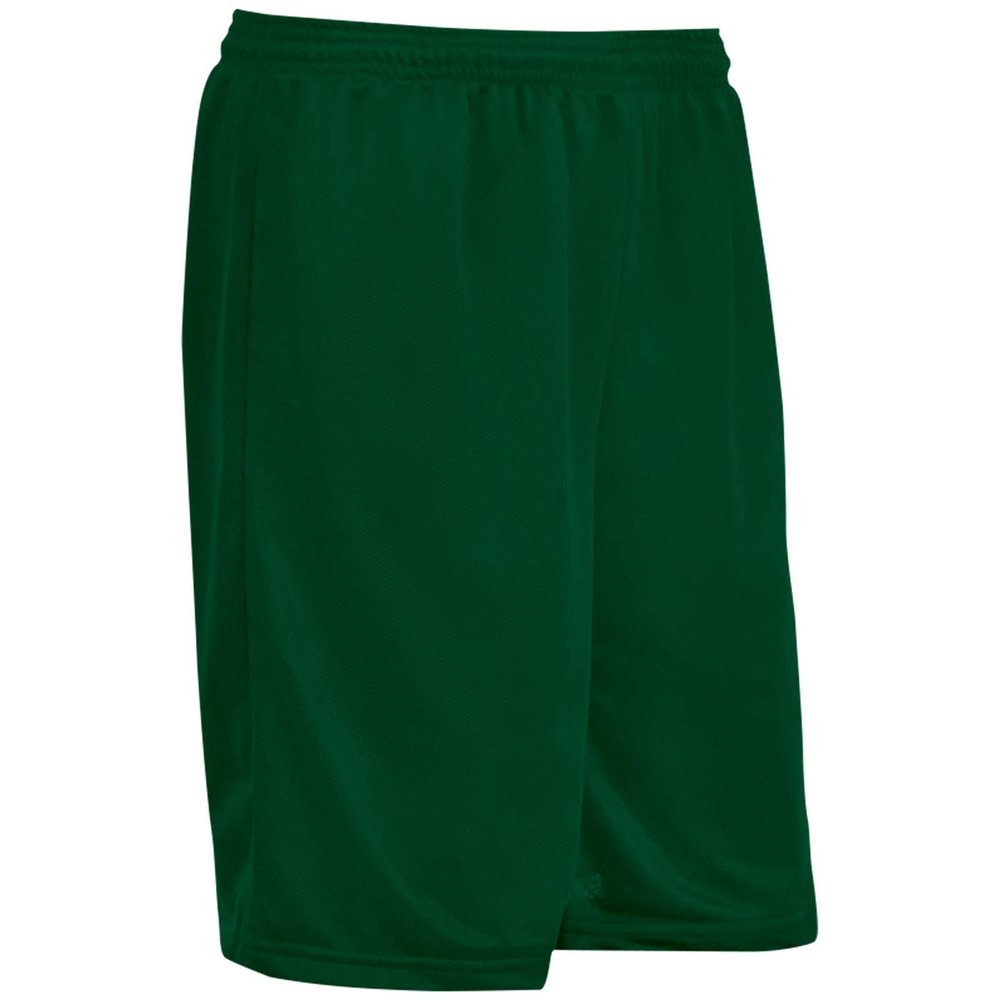 Champro Boss 7" Inseam Polyester Short, Adult Medium, Forest Green