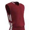 Champro Men's Standard Muscle Basketball Jersey, Cardinal, White, Adult 2X-Large