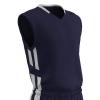 Champro Unisex-Youth Muscle Basketball Jersey, Navy, White, Youth Medium view 1