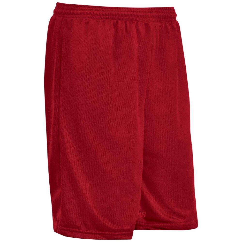 Champro Boss 7" Inseam Polyester Short, Adult Medium, Scarlet