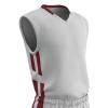 Champro Muscle Dri Gear Polyester Basketball Jersey, Youth Small, White, Cardinal view 1