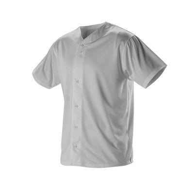 Alleson Athletic Men's Baseball Jersey, Grey, Small