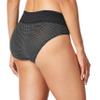 Olga Warner's Women's No Pinching No Problems Dig-Free Comfort Waist with Lace Microfiber Hipster 5609J, Black White Dot, Small view 4