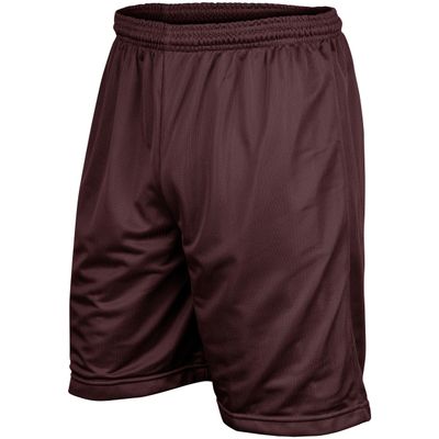 Champro Boss 9" Inseam Polyester Short, Adult X-Large, Maroon