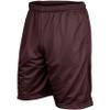 Champro Boss 9" Inseam Polyester Short, Adult X-Large, Maroon view 1