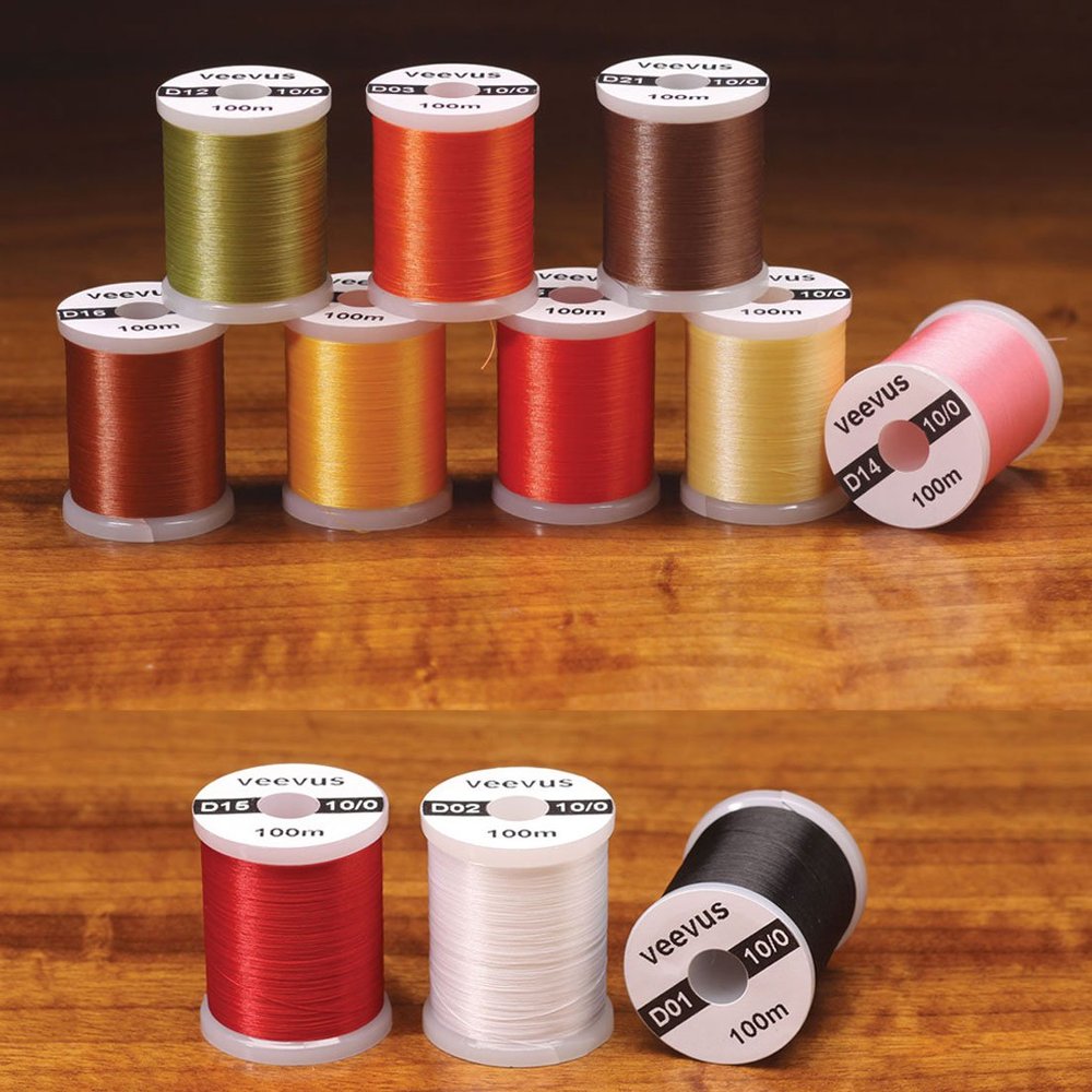 10/0 VEEVUS THREAD - ASSORTED COLORS - Rusty Brown - FLY TYING