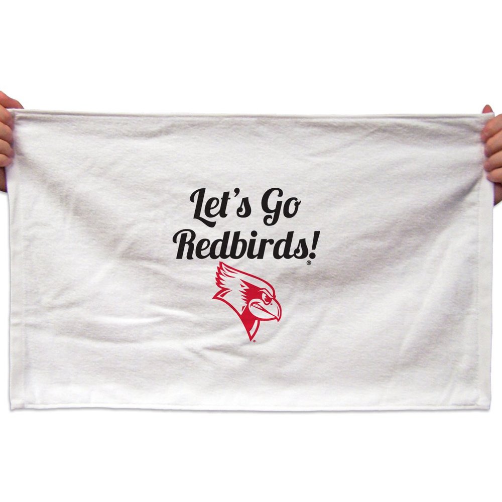 VictoryStore Towels - Illinois State University Rally Towel, Let's Go Redbirds!, Set of 3