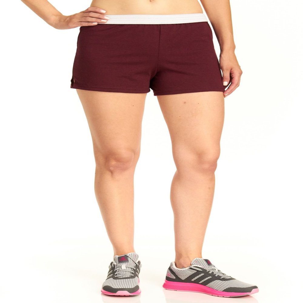 Soffe Girls' Authentic Cheer Short, Maroon, Medium (1-Pack)