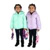 CTM Kids' Elastic 1/2 Inch One Piece Adjustable Mitten Clips, Navy view 2