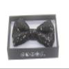 NEW Tuxedo Classic BowTie Sequin Neckwear Adjustable Unisex Bow Tie (Black) view 1
