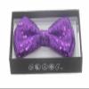 NEW Tuxedo Classic BowTie Sequin Neckwear Adjustable Unisex Bow Tie (Purple) view 1