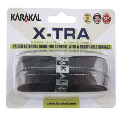 Karakal X-TRA Replacement Grip - Black - Tennis - Squash - Badminton