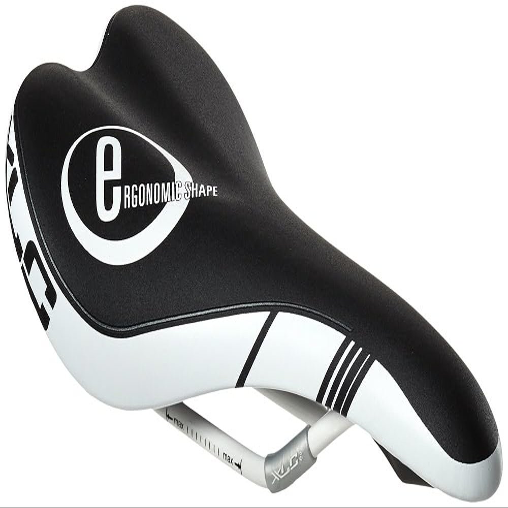 XLC MTB ATB Sport Sa S03 Bike Saddle  Black/White, 2502027000