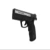 ASG Steyr M9-A1 .177 Caliber Steel BB Gun Non-Blowback Air Pistol, Silver/Black view 4