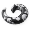 1 Piece of 10mm Fancy Skull UV Acrylic Spiral Tapers - Expander - Stretching - Gauge Ear Plug Body Piercing Jewelry view 2