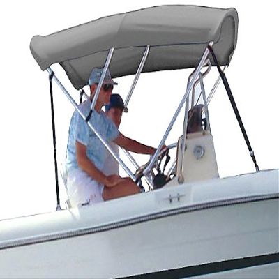Survivor Marine Products Bimini Top (Fabric Only), Gray, 6-Feet Length x 42-Inch Height x 67-72-Inch Width