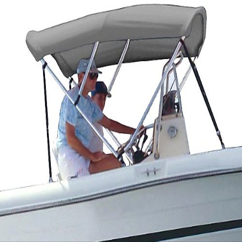 Survivor Marine Products Bimini Top (Fabric Only), Gray, 6-Feet Length x 42-Inch Height x 67-72-Inch Width