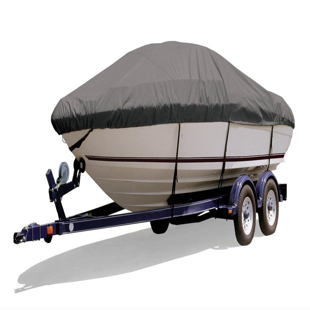 Survivor Marine Products Boat Cover for Daycruiser, Inboard / Outboard Engine, Gray, 20-Feet 5-Inch - 21-Feet 4-Inch Length Overall x 98-Inch Beam Width