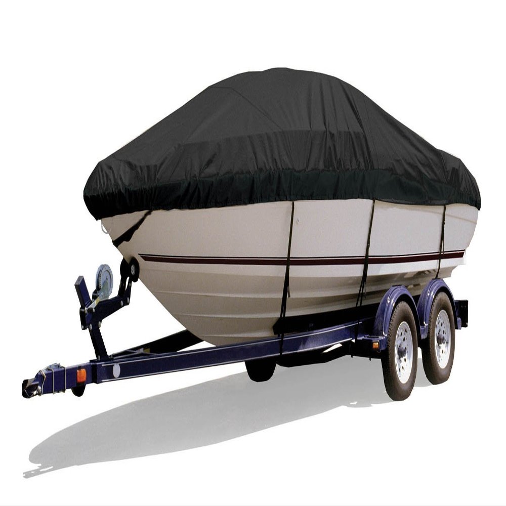 Survivor Marine Products Boat Cover for Daycruiser, Inboard / Outboard Engine, Black, 20-Feet 5-Inch - 21-Feet 4-Inch Length Overall x 98-Inch Beam Width