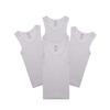 Buyless Fashion Boys Scoop Neck Tagless Undershirts Soft Cotton Tank Top (4 Pack) 2-3 White view 1