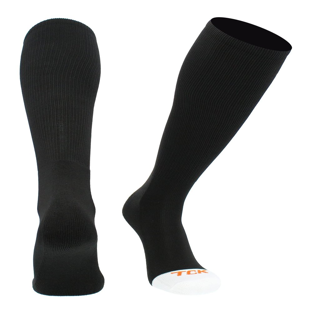 TCK Prosport Performance Tube Socks (Black, Large)